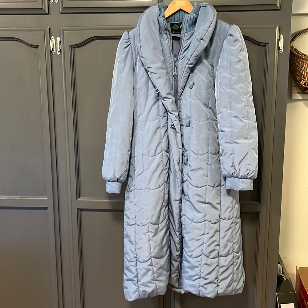 Vintage puffer trench coat